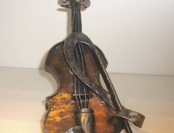Scultura in ferro battuto - violino