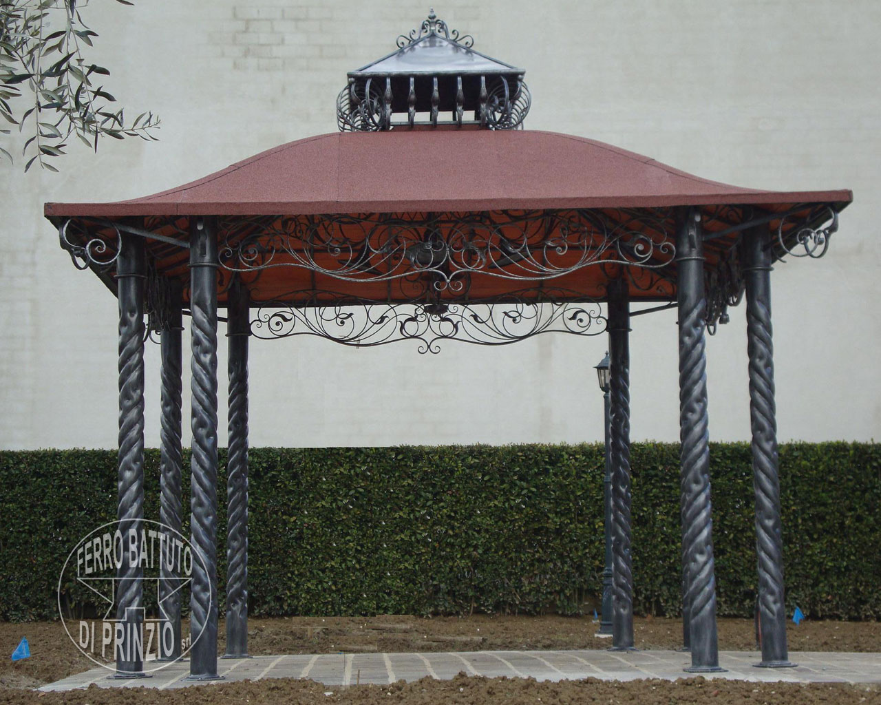 Terrazzo con pilastri – triseb Progetto per gazebo in ferro