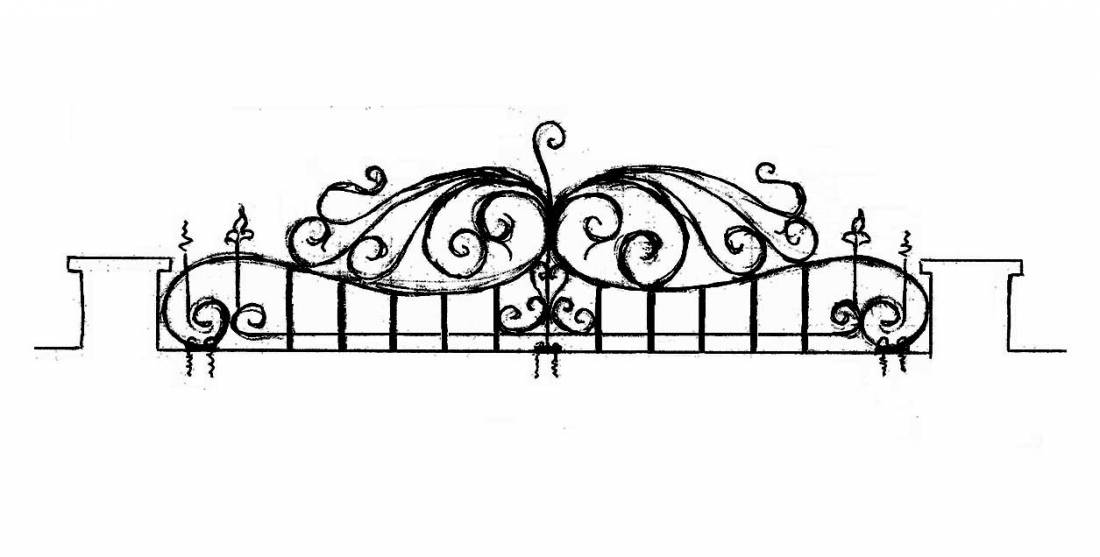 Esempi di recinzione in ferro battuto